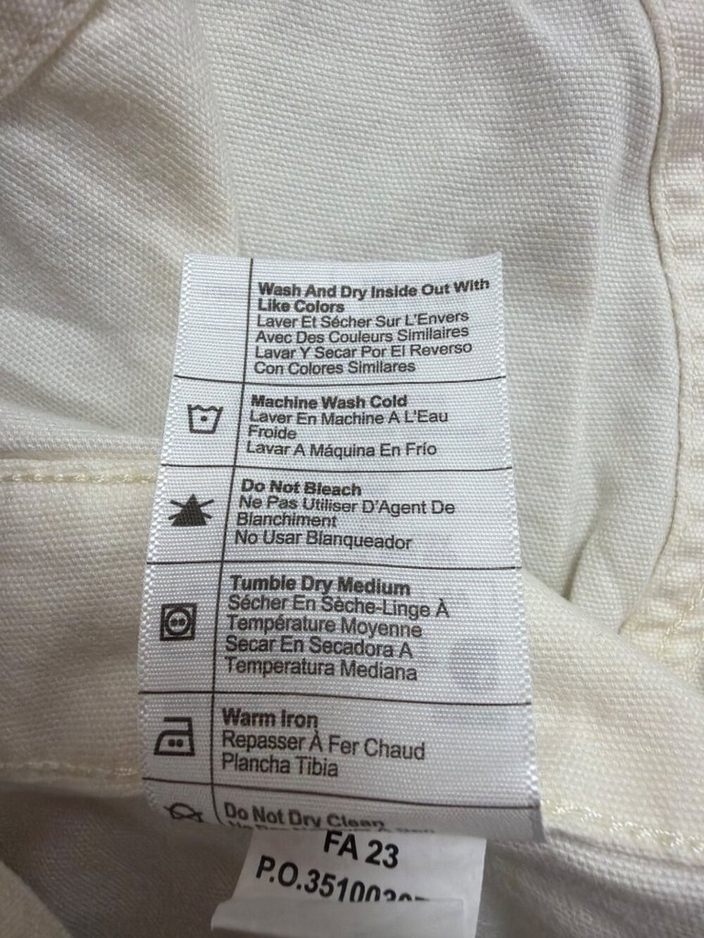 Carhartt Womens White Canvas Rugged Flex Bib Overalls Loose Fit Sz XL (16-18) - Picture 12 of 14